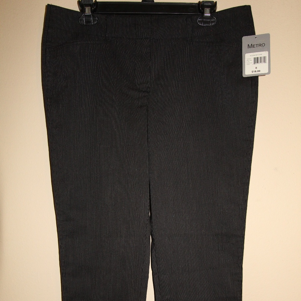 Metro Pin-Striped Slacks Size 8